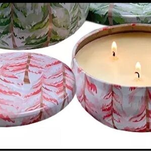 Macy's Festive Candle Holder Set - Green and Pink